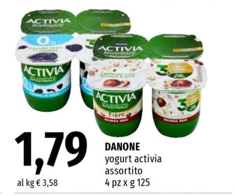 DANONE yogurt activia assortito