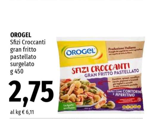 OROGEL Sfizi Croccanti gran fritto pastellato surgelato