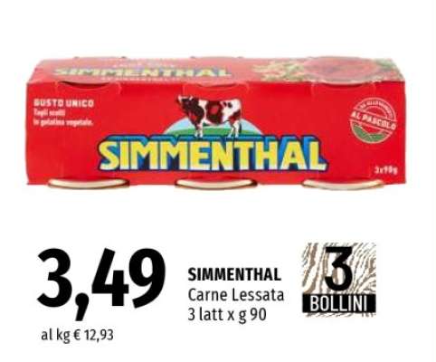 SIMMENTHAL Carne Lessata