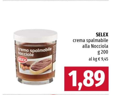 SELEX Crema Spalmabile alla Nocciola