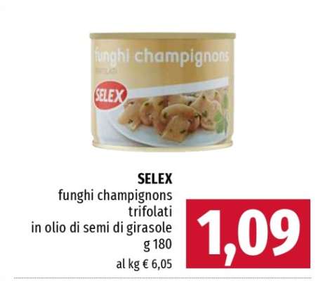SELEX funghi champignons trifolati