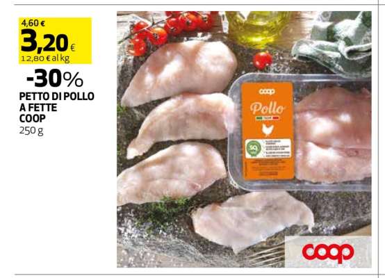 PETTO DI POLLO A FETTE COOP