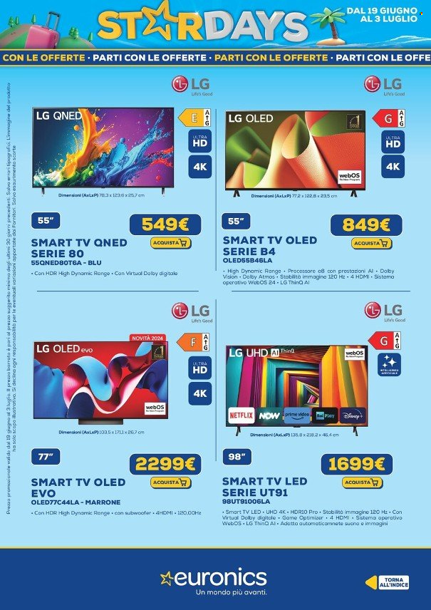 Volantino Euronics - 19/6/2025 - 3/7/2025. Pagina 10