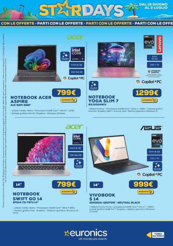Volantino Euronics - 19/6/2025 - 3/7/2025. Pagina 14