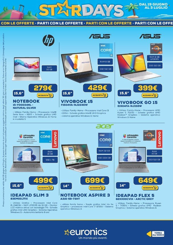 Volantino Euronics - 19/6/2025 - 3/7/2025. Pagina 15