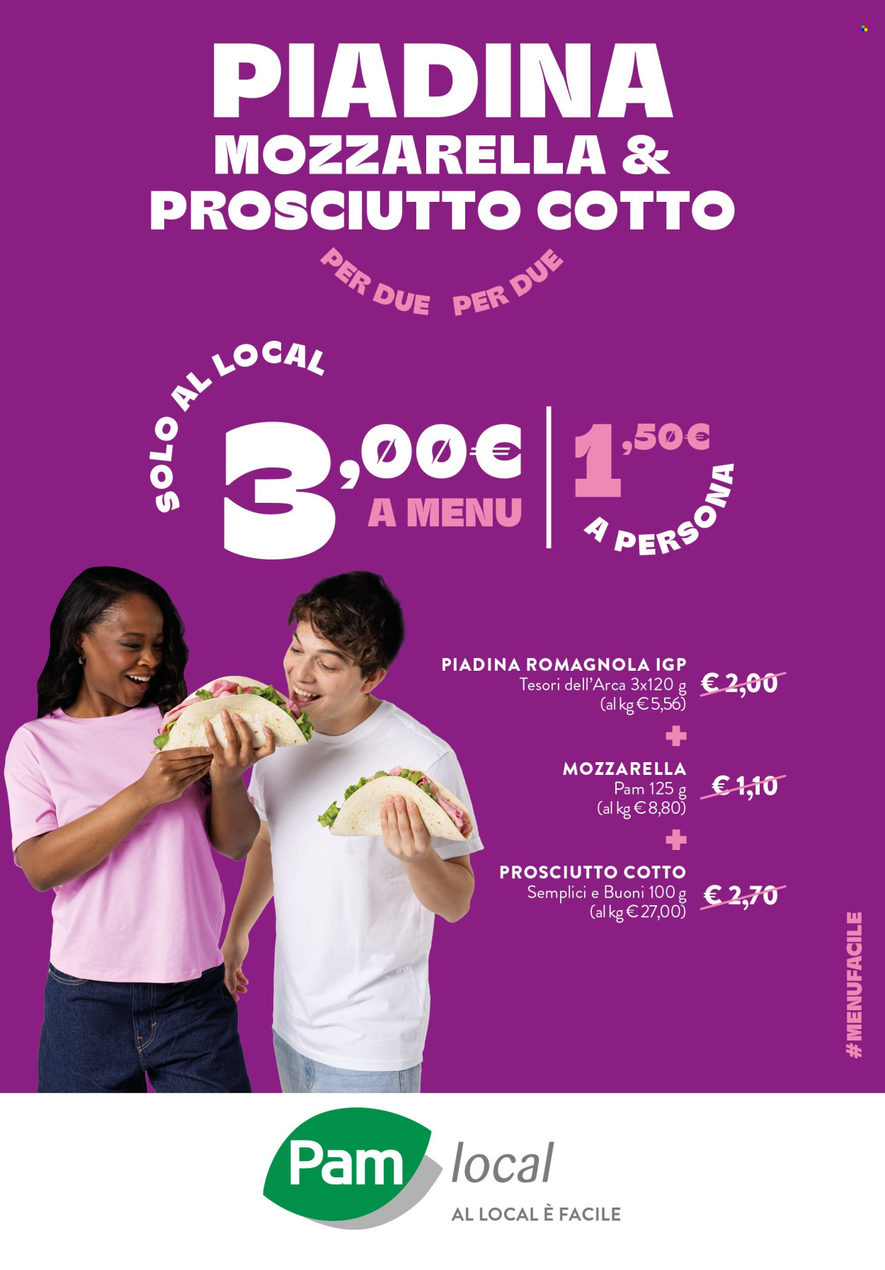 Volantino Pam local. Pagina 1