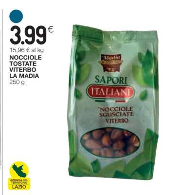 NOCCIOLE TOSTATE VITERBO LA MADIA