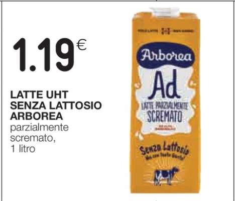 LATTE UHT SENZA LATTOSIO ARBOREA