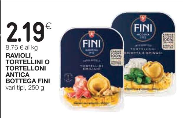 Ravioli, Tortellini o Tortelloni Antica Bottega Fini