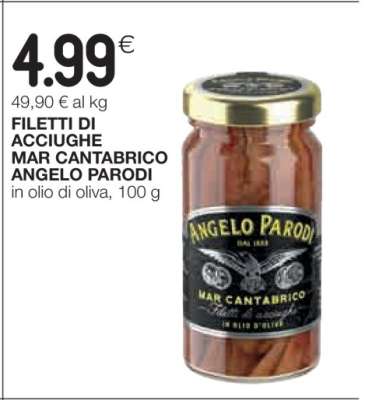 FILETTI DI ACCIUGHE MAR CANTABRICO ANGELO PARODI