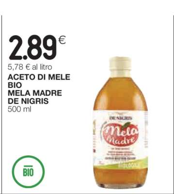 ACETO DI MELE BIO MELA MADRE DE NIGRIS
