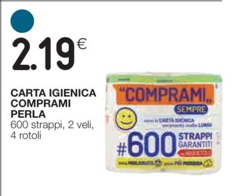 CARTA IGIENICA COMPRAMI PERLA