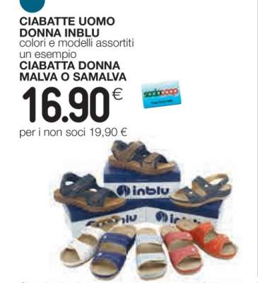 CIABATTE UOMO DONNA INBLU