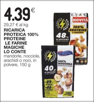 RICARICA PROTEICA 100% PROTEINE LE FARINE MAGICHE LO CONTE