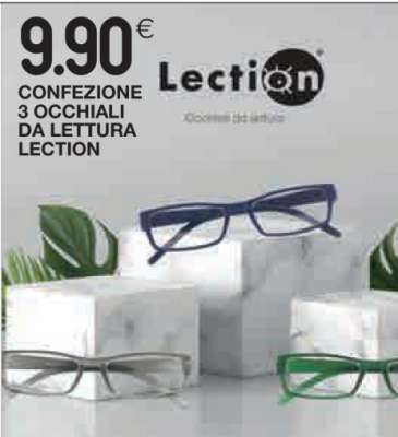 Confezione 3 Occhiali da Lettura Lection