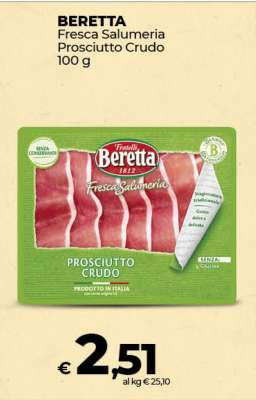 BERETTA Fresca Salumeria prosciutto crudo