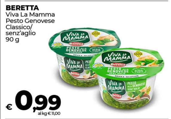 BERETTA Viva La Mamma Pesto Genovese Classico/senz'aglio