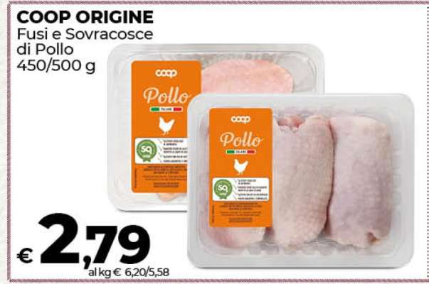 COOP ORIGINE Fusi e Sovracosce di Pollo