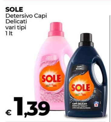 SOLE Detersivo Capi Delicati
