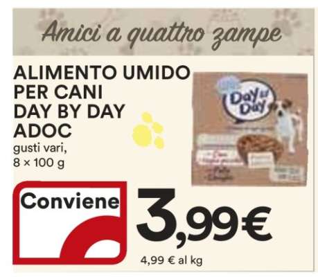 ALIMENTO UMIDO PER CANI DAY BY DAY ADOC