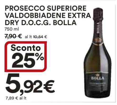 Prosecco Superiore Valdobbiadene Extra Dry D.O.C.G. Bolla