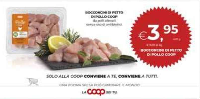 Bocconcini di Petto di Pollo Coop