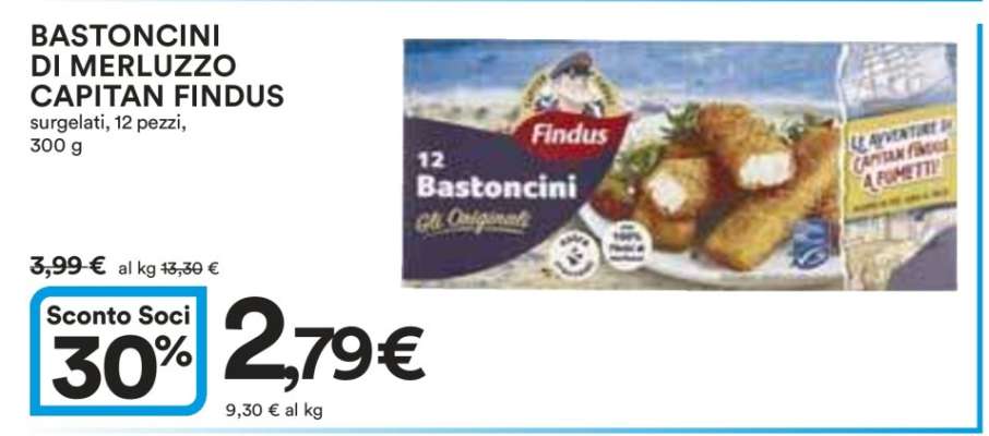 Bastoncini di Merluzzo Capitan Findus