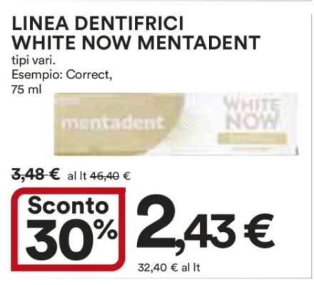 LINEA DENTIFRICI WHITE NOW MENTADENT