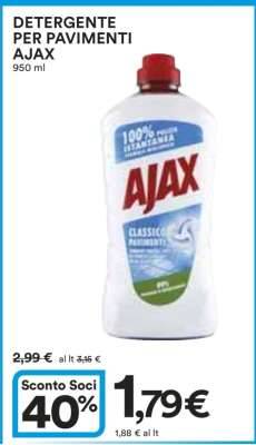 Detergente per pavimenti Ajax