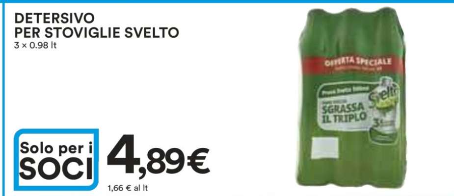 Detersivo per stoviglie Svelto