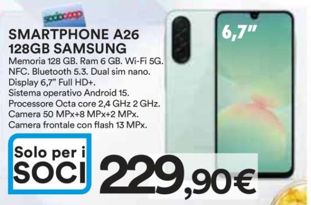 SMARTPHONE A26 128GB SAMSUNG