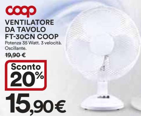 VENTILATORE DA TAVOLO FT-30CN COOP