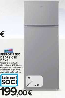FRIGORIFERO DSDP210SE DAYA