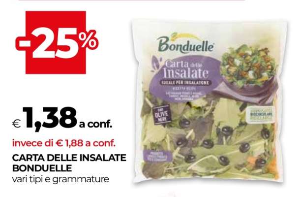 CARTA DELLE INSALATE BONDUELLE
