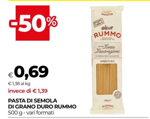 Pasta di Semola di Grano Duro Rummo