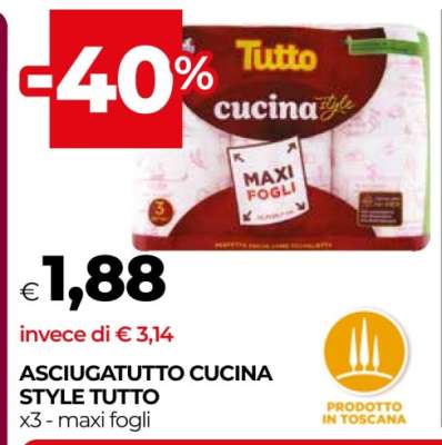 ASCIUGATUTTO CUCINA STYLE TUTTO