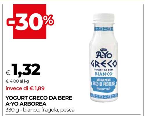 YOGURT GRECO DA BERE A-YO ARBOREA