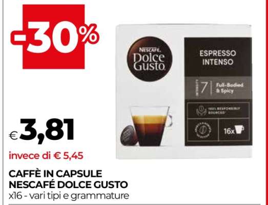 CAFFÈ IN CAPSULE NESCAFÉ DOLCE GUSTO