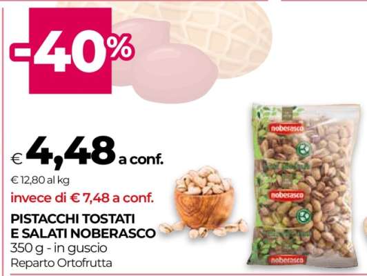 PISTACCHI TOSTATI E SALATI NOBERASCO
