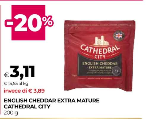ENGLISH CHEDDAR EXTRA MATURE CATHEDRAL CITY