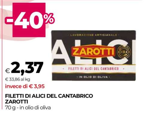 Filetti di Alici del Cantabrico Zarotti