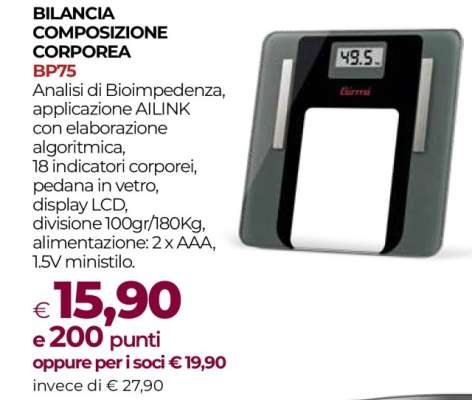BILANCIA COMPOSIZIONE CORPOREA BP75