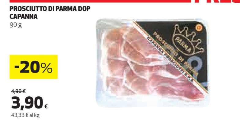 PROSCIUTTO DI PARMA DOP CAPANNA