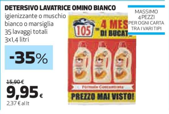 Detersivo Lavatrice Omino Bianco