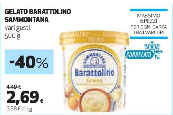 GELATO BARATTOLINO SAMMONTANA