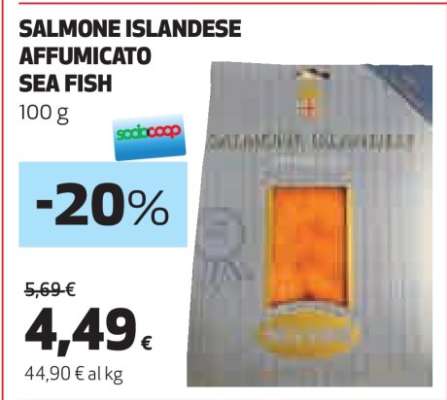 SALMONE ISLANDESE AFFUMICATO SEA FISH