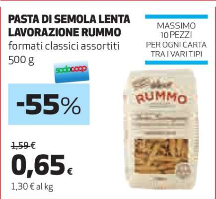 Pasta di Semola Lenta Lavorazione Rummo
