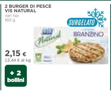 2 BURGER DI PESCE VIS NATURAL