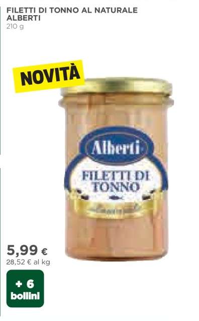 FILETTI DI TONNO AL NATURALE ALBERTI
