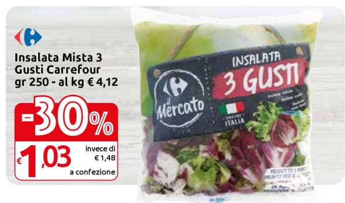 Insalata Mista 3 Gusti Carrefour